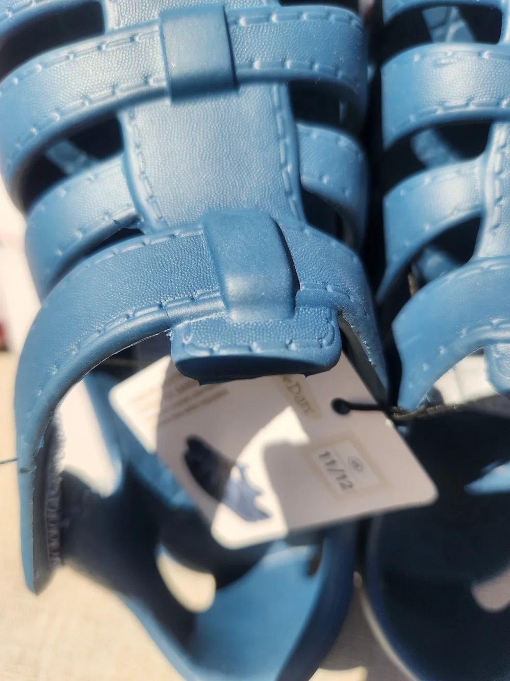 Lily & Dan Toddler Lightweight Closed-Toe Sandals in Blue NWT Size 11/12